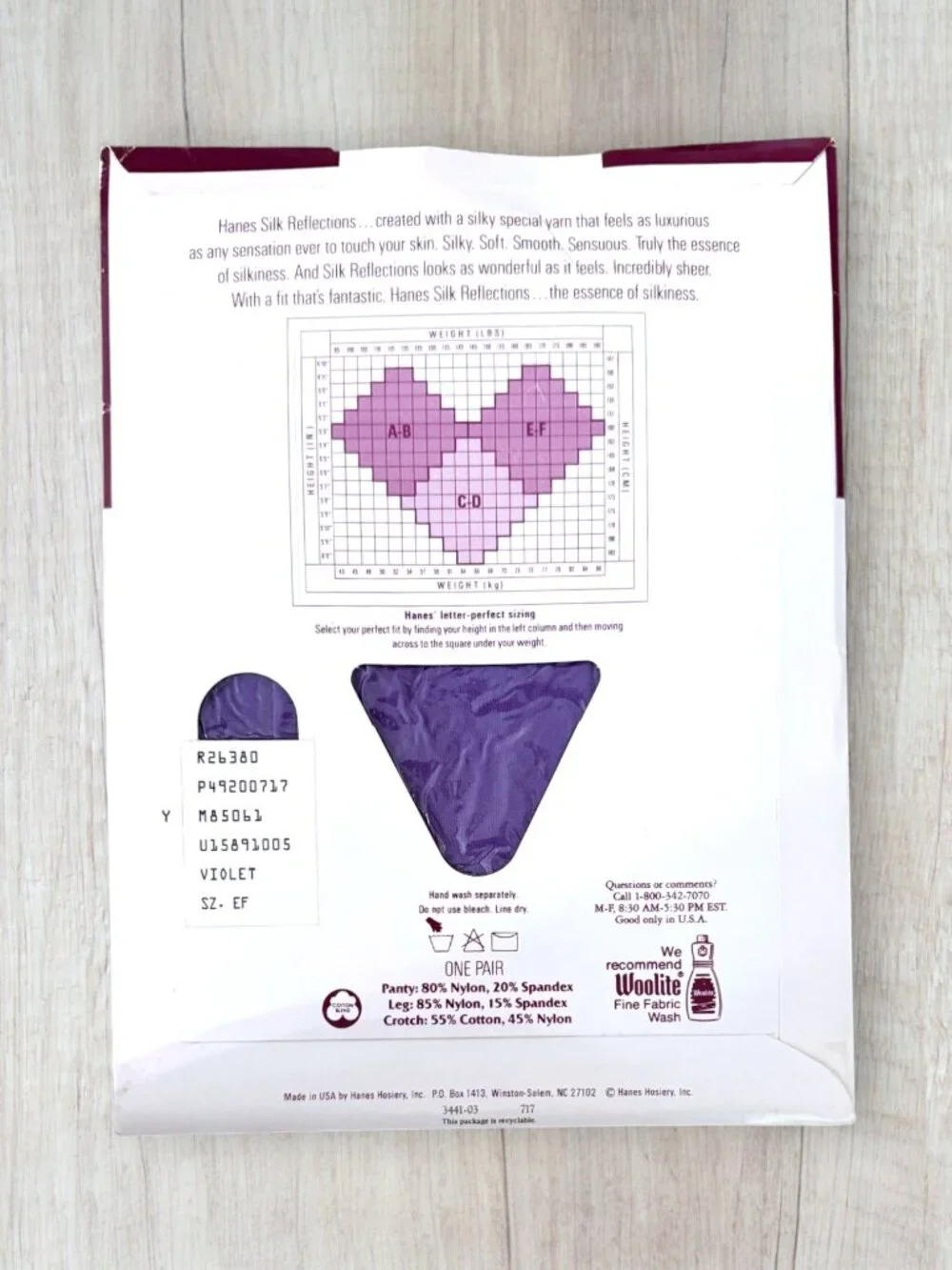 Hanes vintage silk
